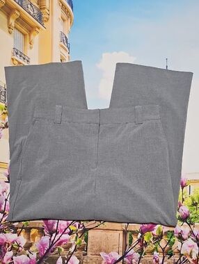 Rachel Zoe High Waist Gray Wide-Leg Trousers Pants Size 10